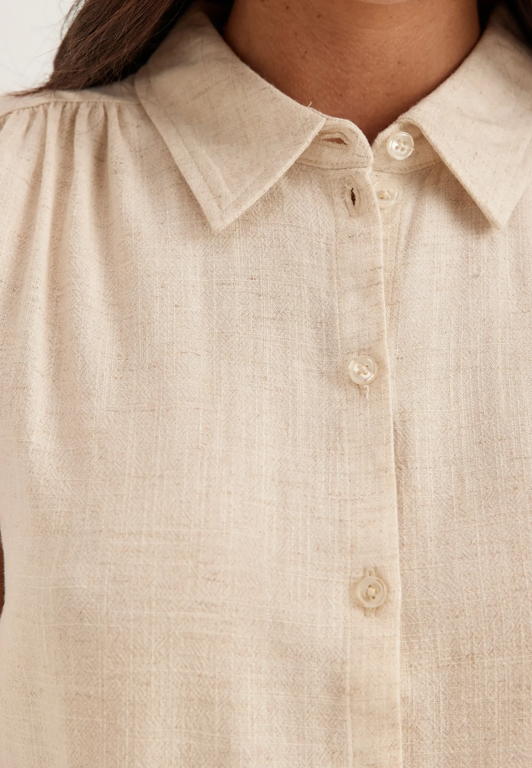 Onlsiesta S/L LINEN BL SHIRT