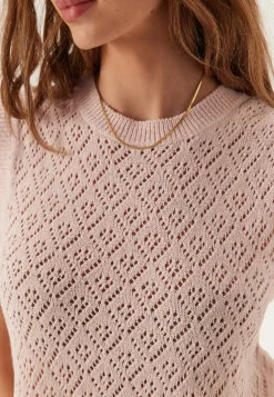 Onlsunny Sl Pointelle Top Knt