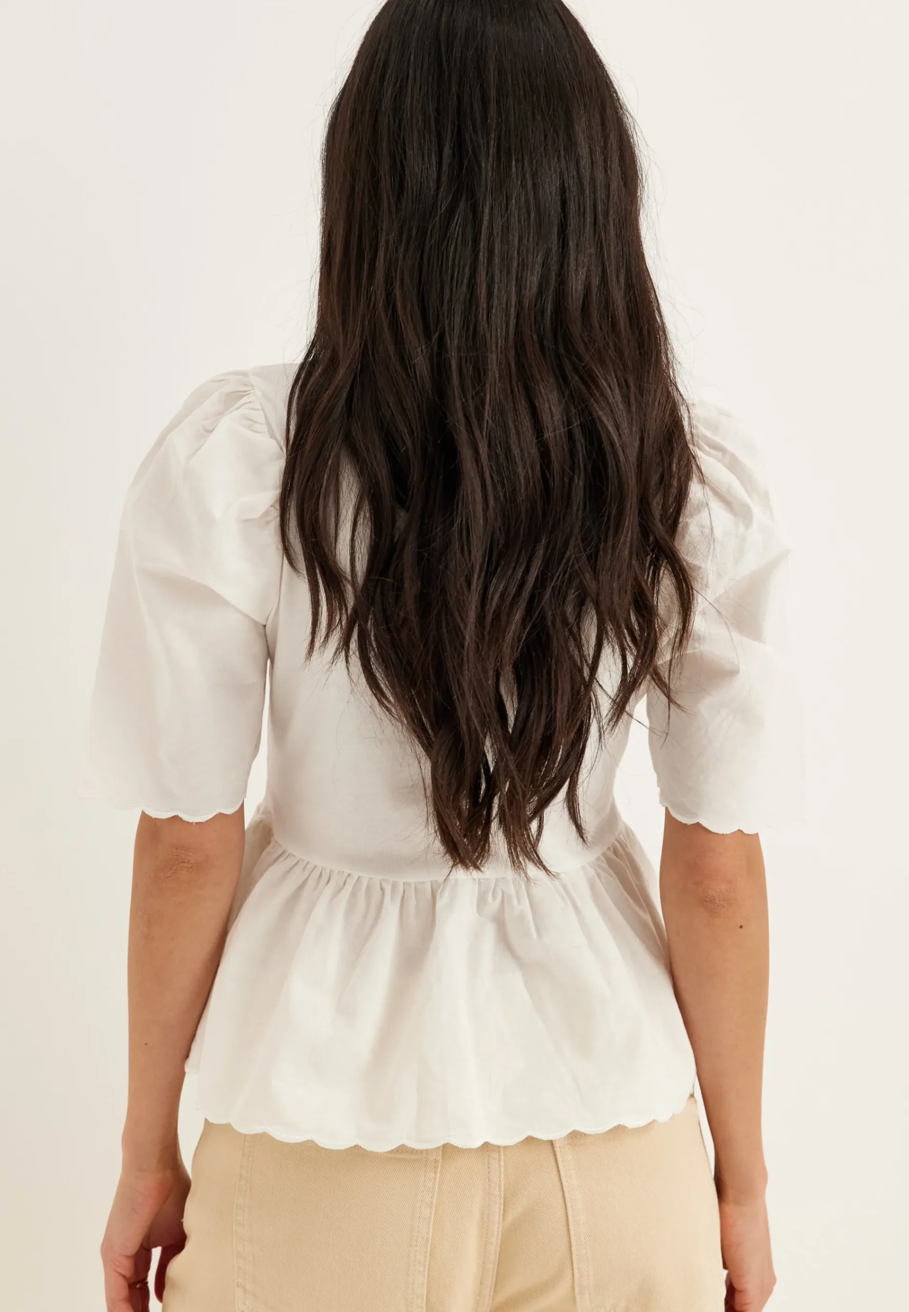 Onlveronika Life S/S MIX PEPLUM TOP