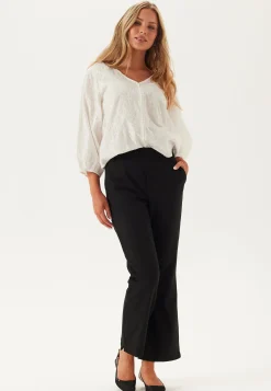 Onlzion 3/4 V-NECK EMB TOP WVN