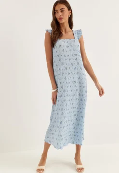 Pcflora Strap Flounce Dress