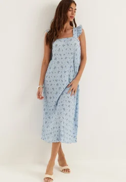 Pcflora Strap Flounce Dress
