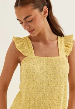 Pcflora Strap Flounce Dress