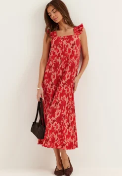 Pcflora Strap Flounce Dress