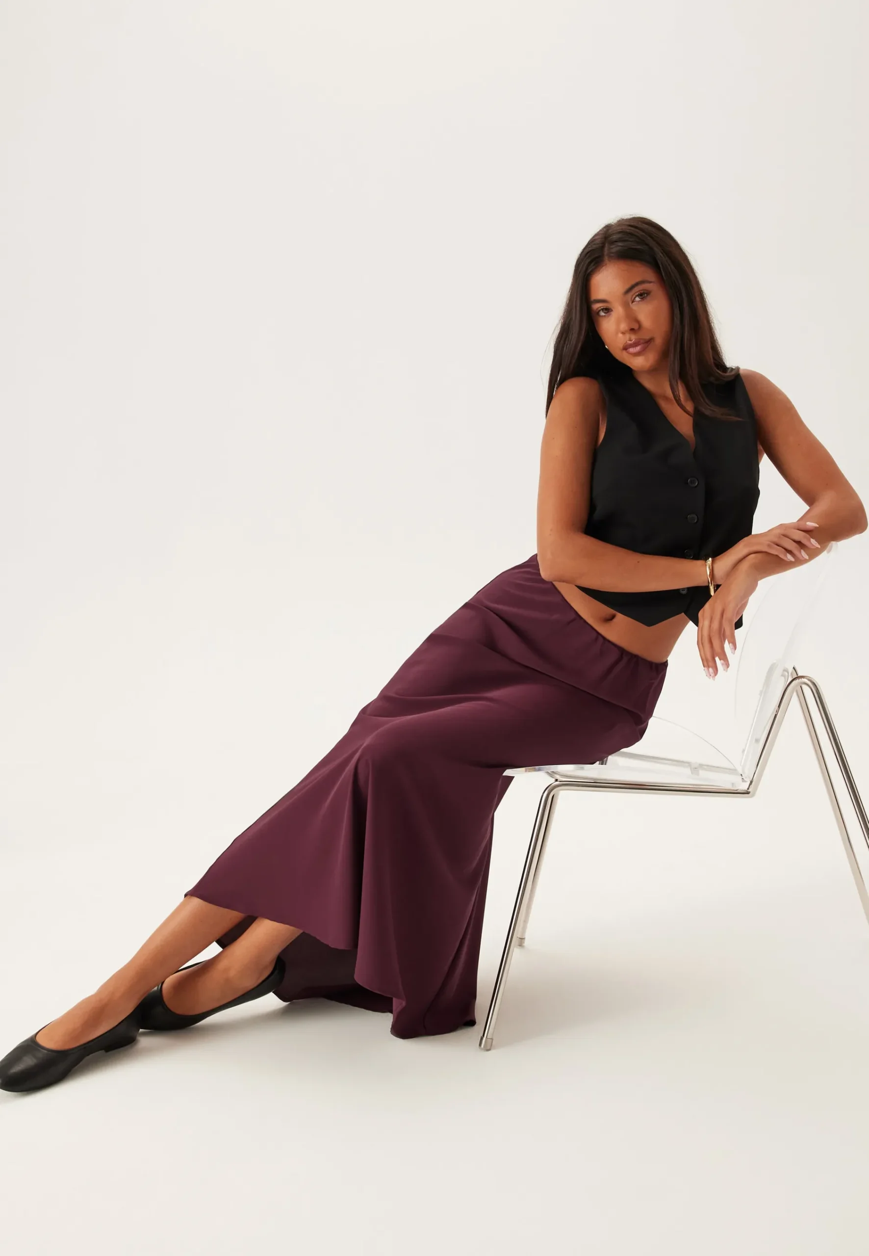 Pcfranan HW Midi Skirt