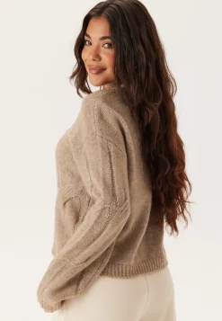 Pcjenna Ls O-neck Cable Knit