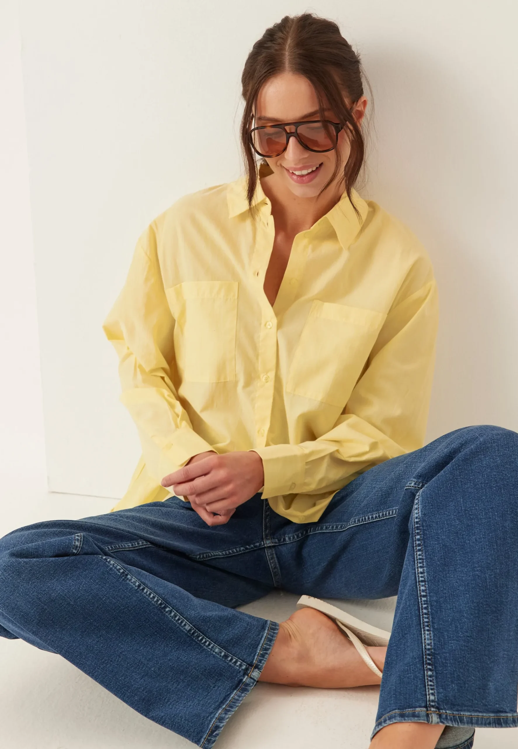 Pcmelia Ls Loose Shirt