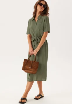 Pcpia 2/4 MIDI SHIRT DRESS