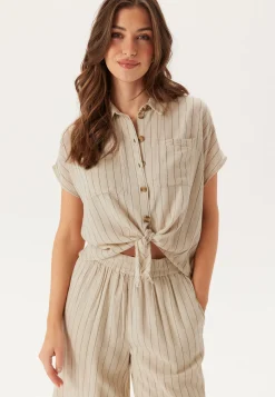 Pcpia Ss Tie Shirt Wvn Noos