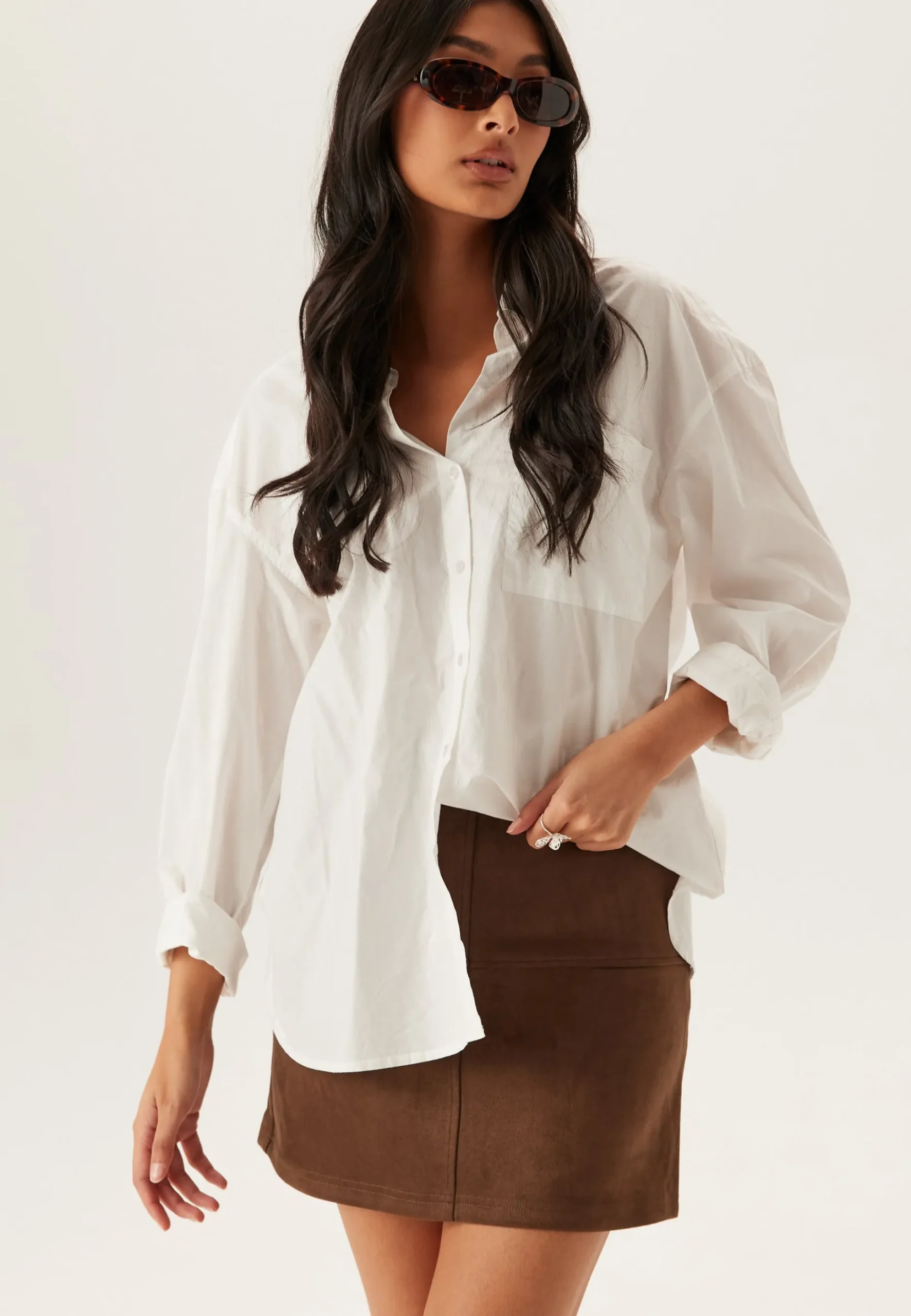 Pcrakel Brushed Hw Mini Skirt