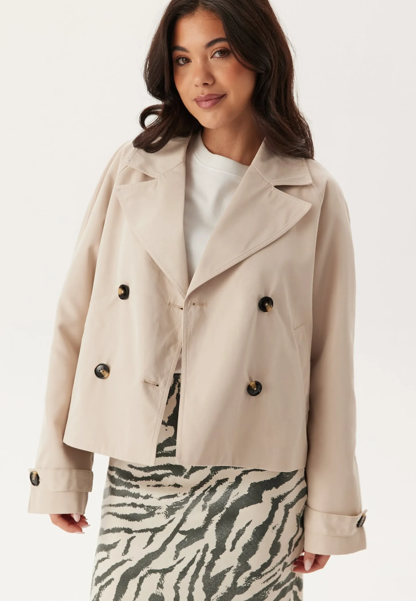 Pcscarlett Ls Short Trenchcoat