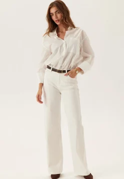 Pcsilke Mw Wide Colered Jeans