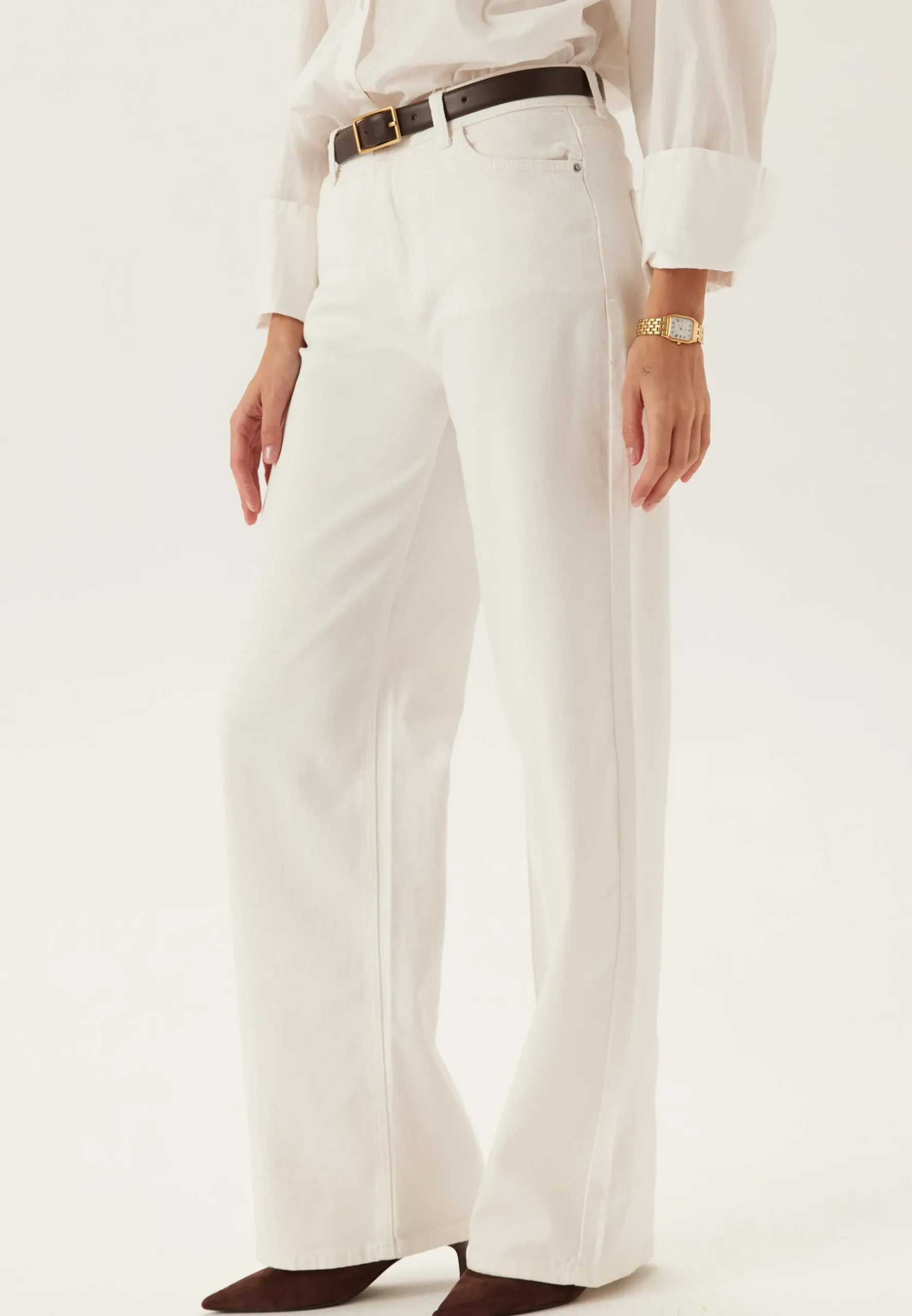 Pcsilke Mw Wide Colered Jeans