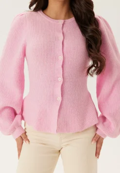 Pcsilly Ls Puff Knit Cardigan