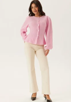 Pcsilly Ls Puff Knit Cardigan