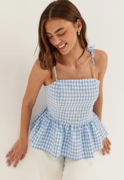 Peplum Bandeau Top