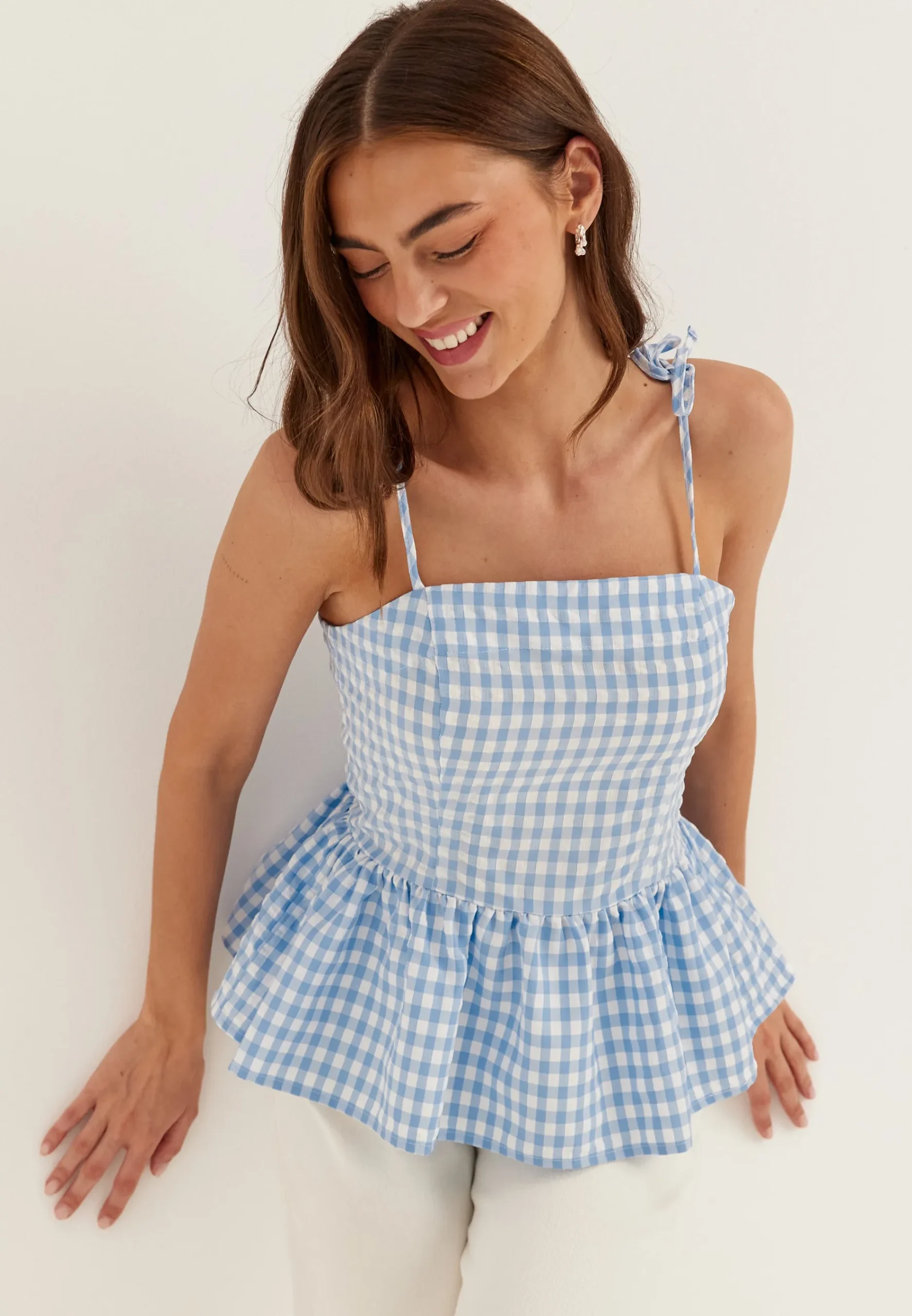 Peplum Bandeau Top