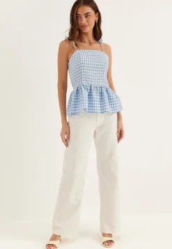 Peplum Bandeau Top