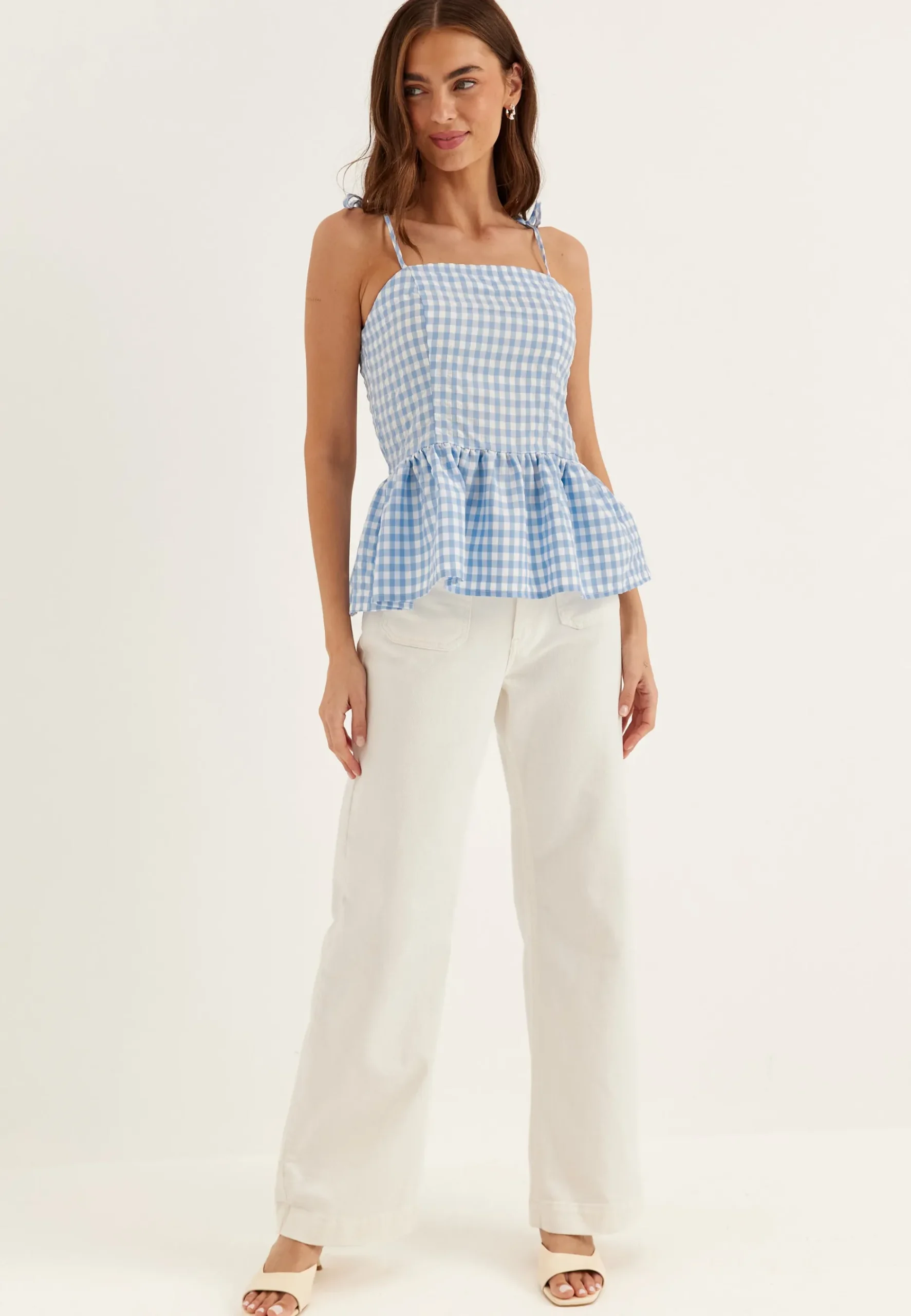 Peplum Bandeau Top