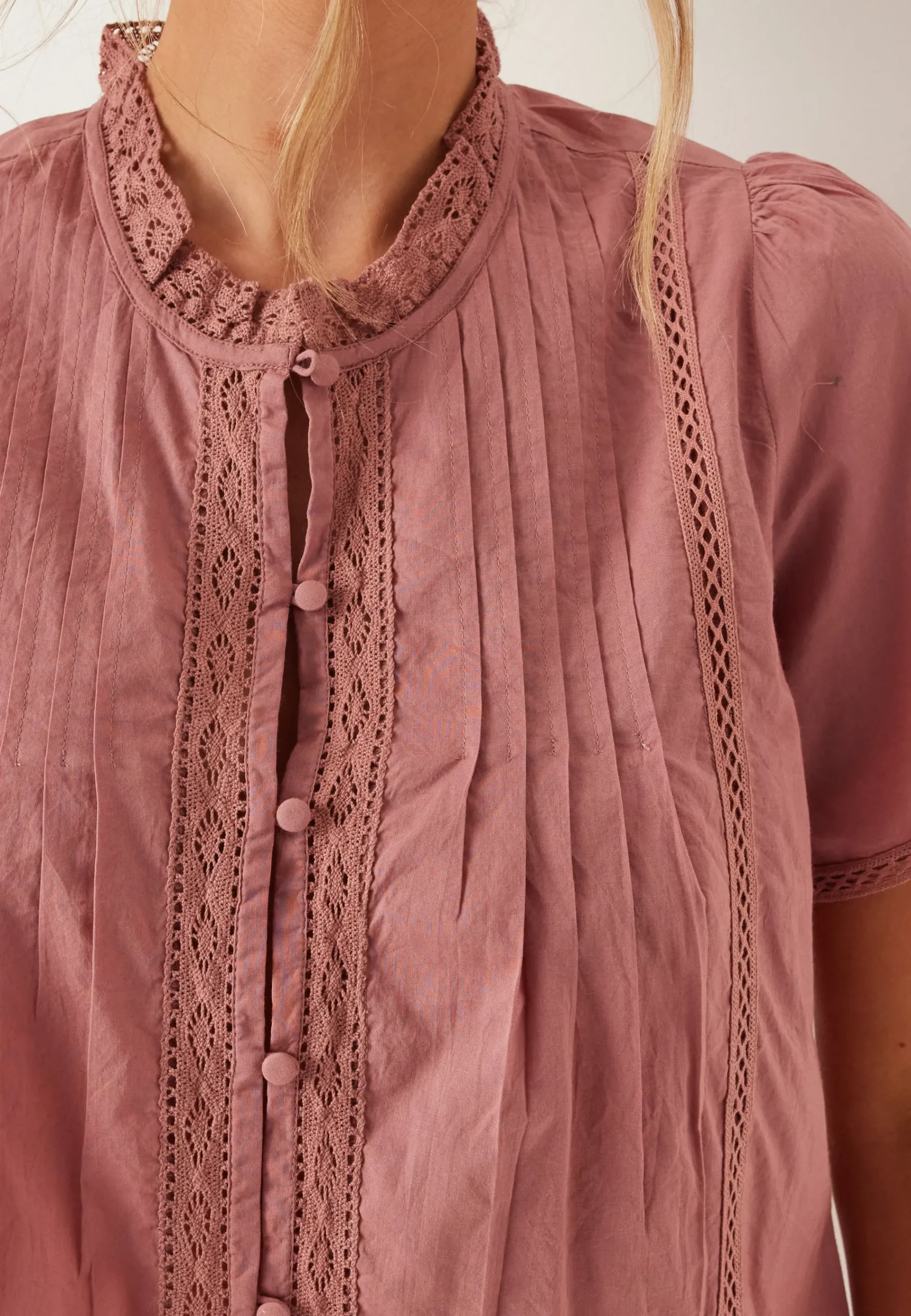 Pleated Detail Blouse