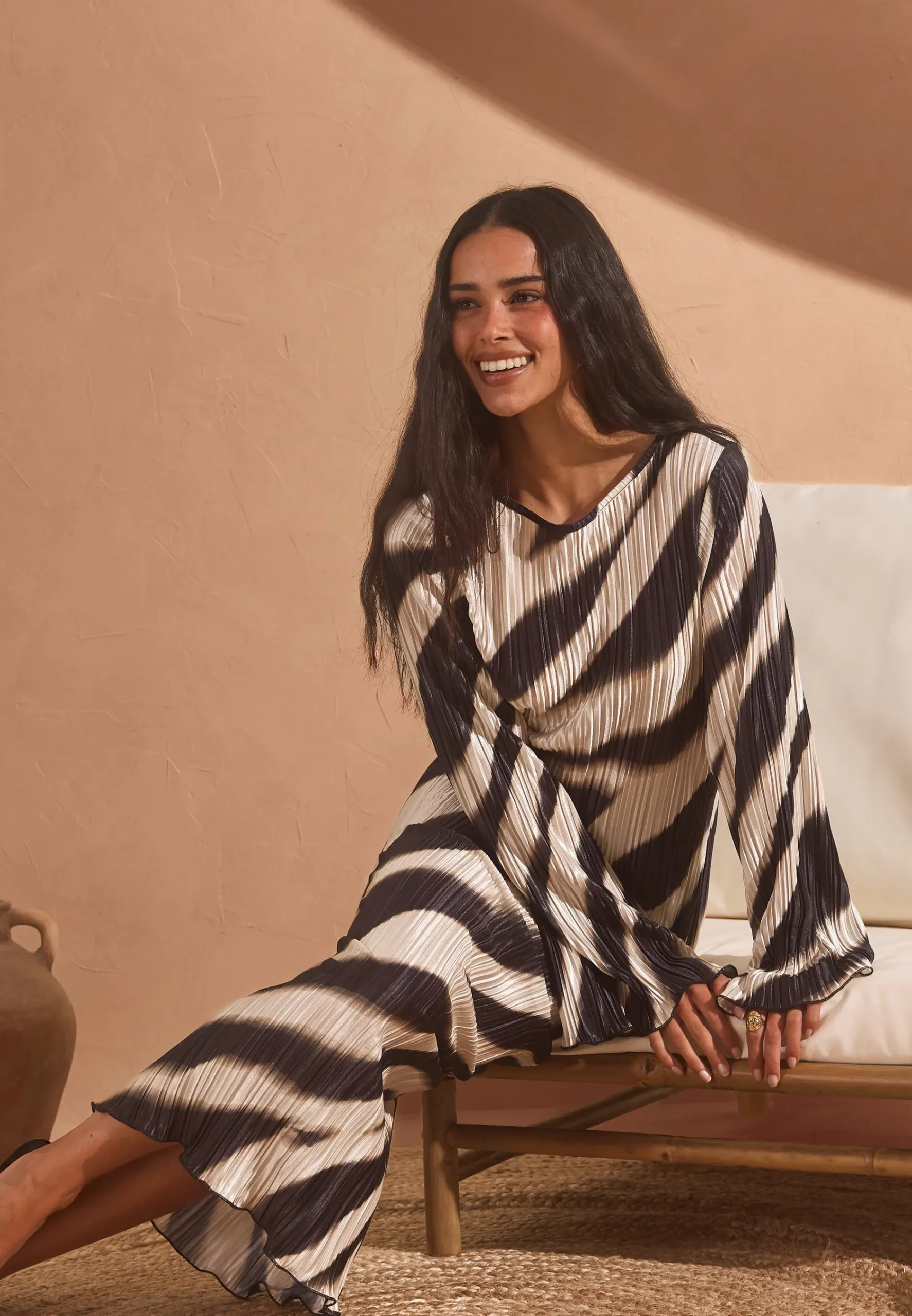 Pleated Frill Dress