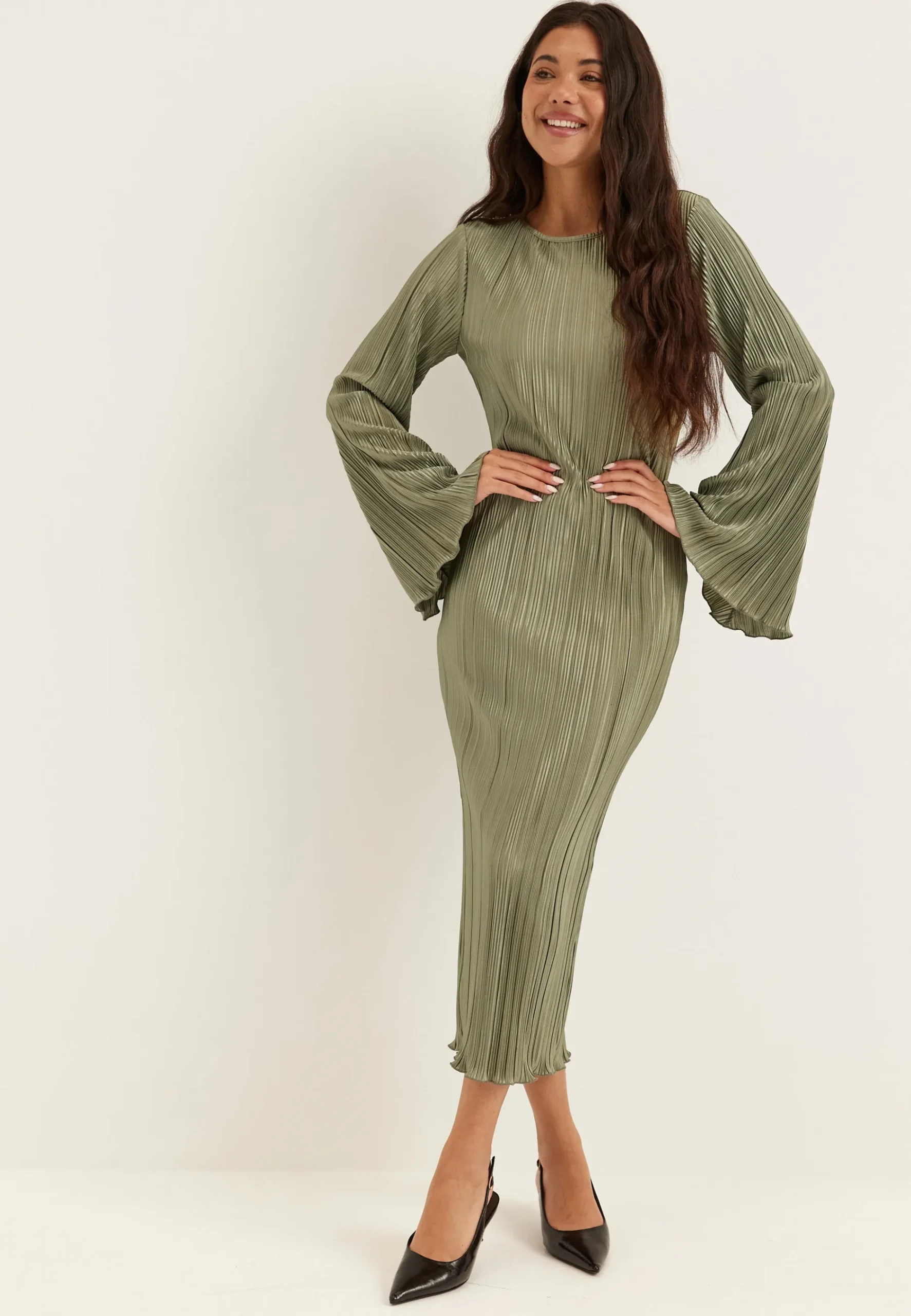 Pleated Frill Dress