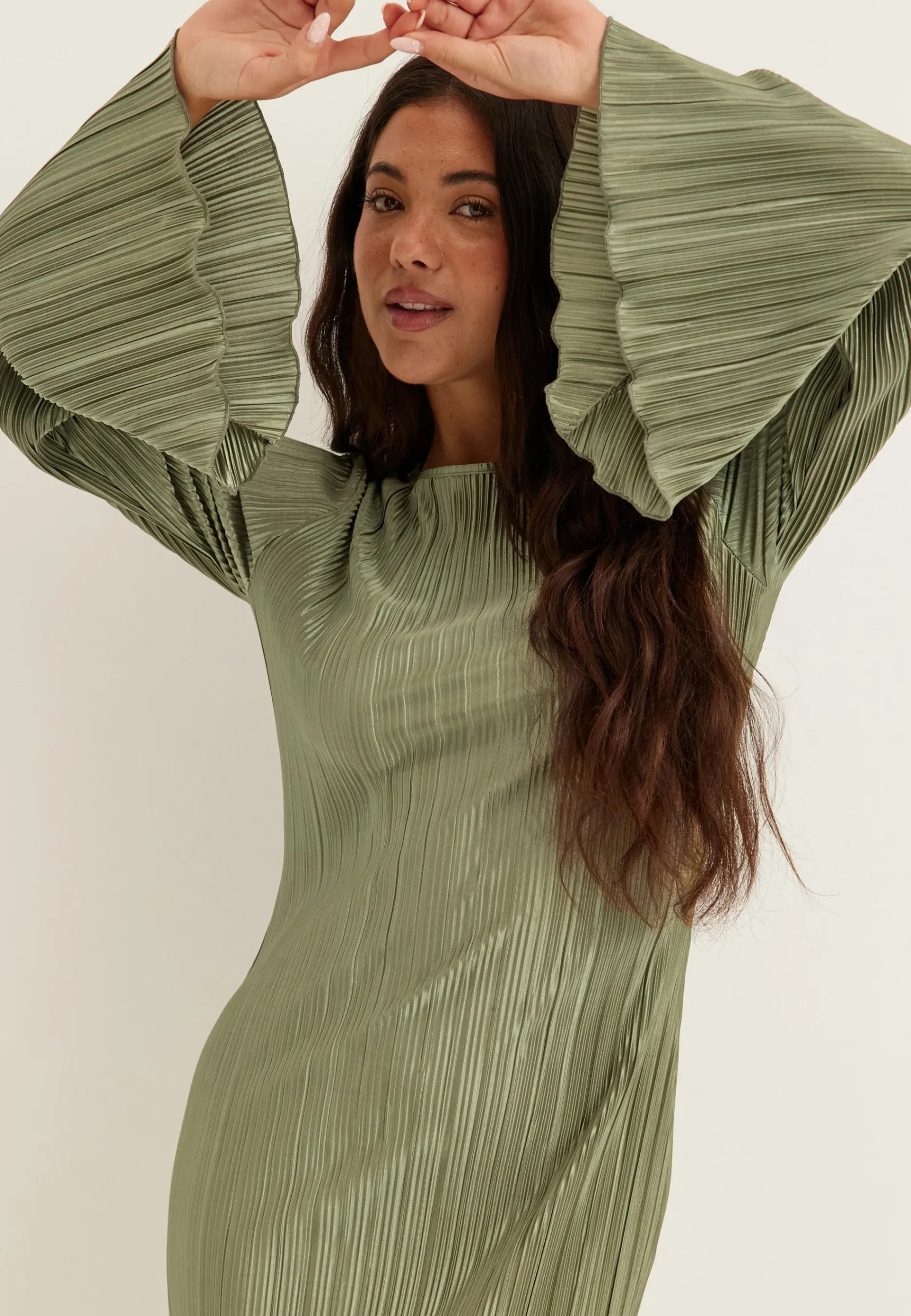Pleated Frill Dress