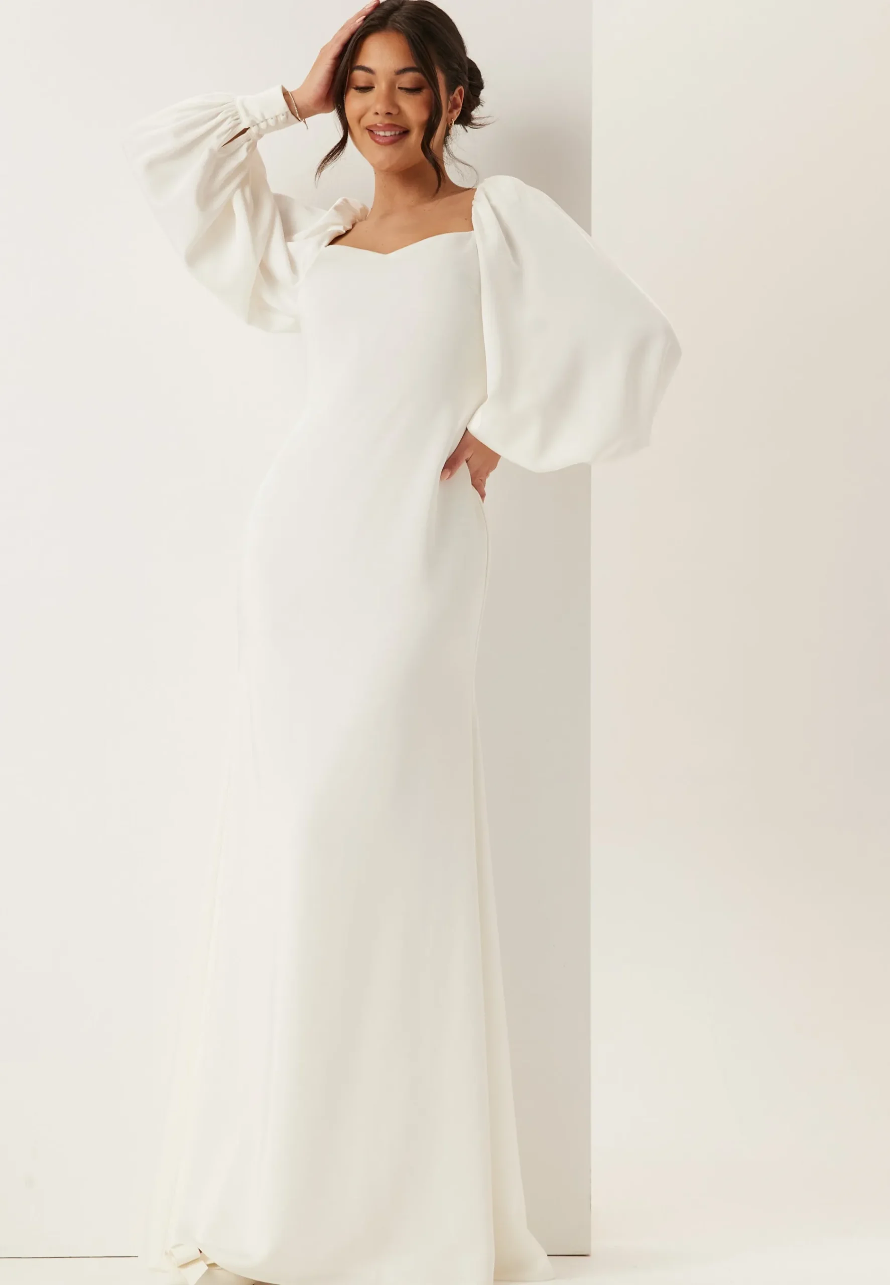 Puff Sleeve Wedding Gown
