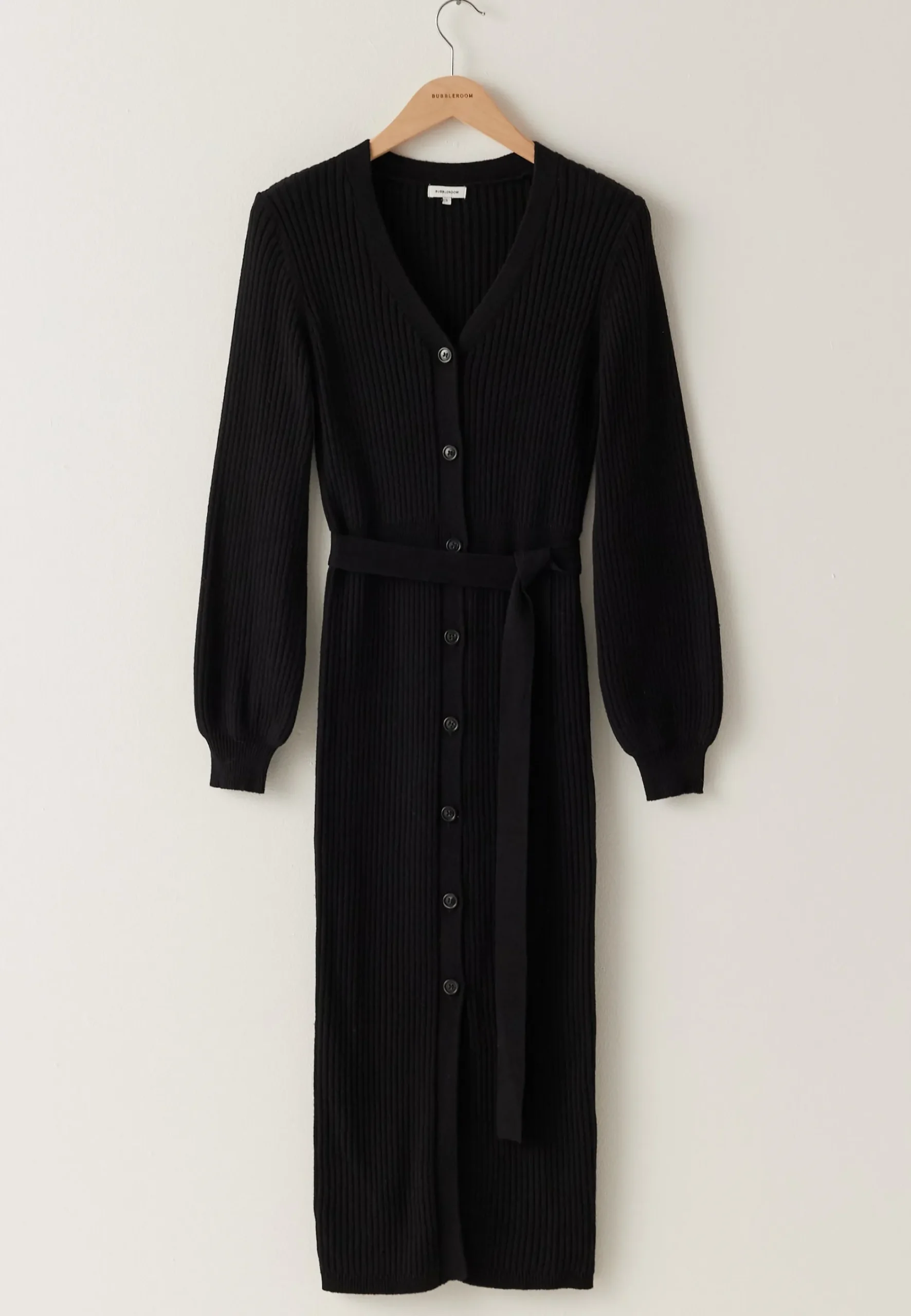 Rib Knitted Cardigan Dress
