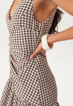 Ruched Front Ankle Dress
