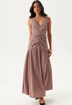 Ruched Front Ankle Dress