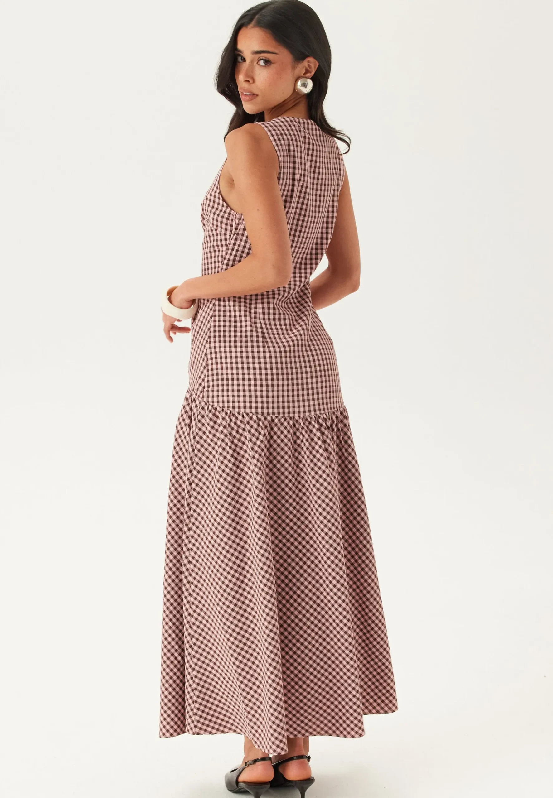 Ruched Front Ankle Dress