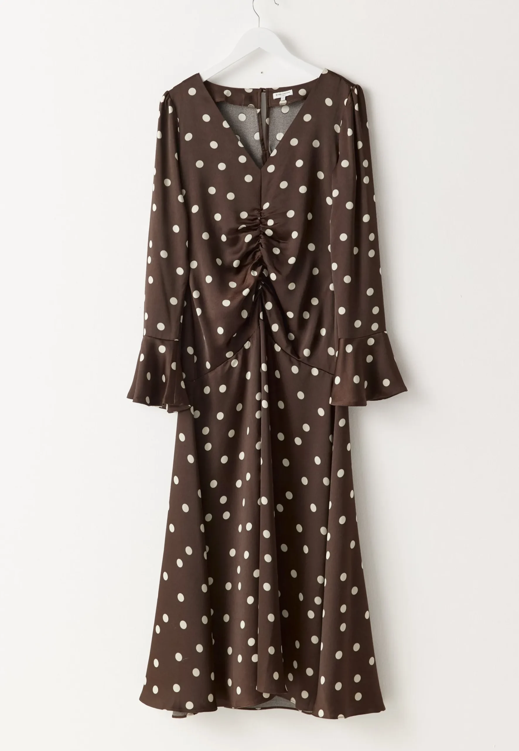Ruched Front Midi Dress