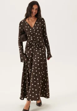 Ruched Front Midi Dress