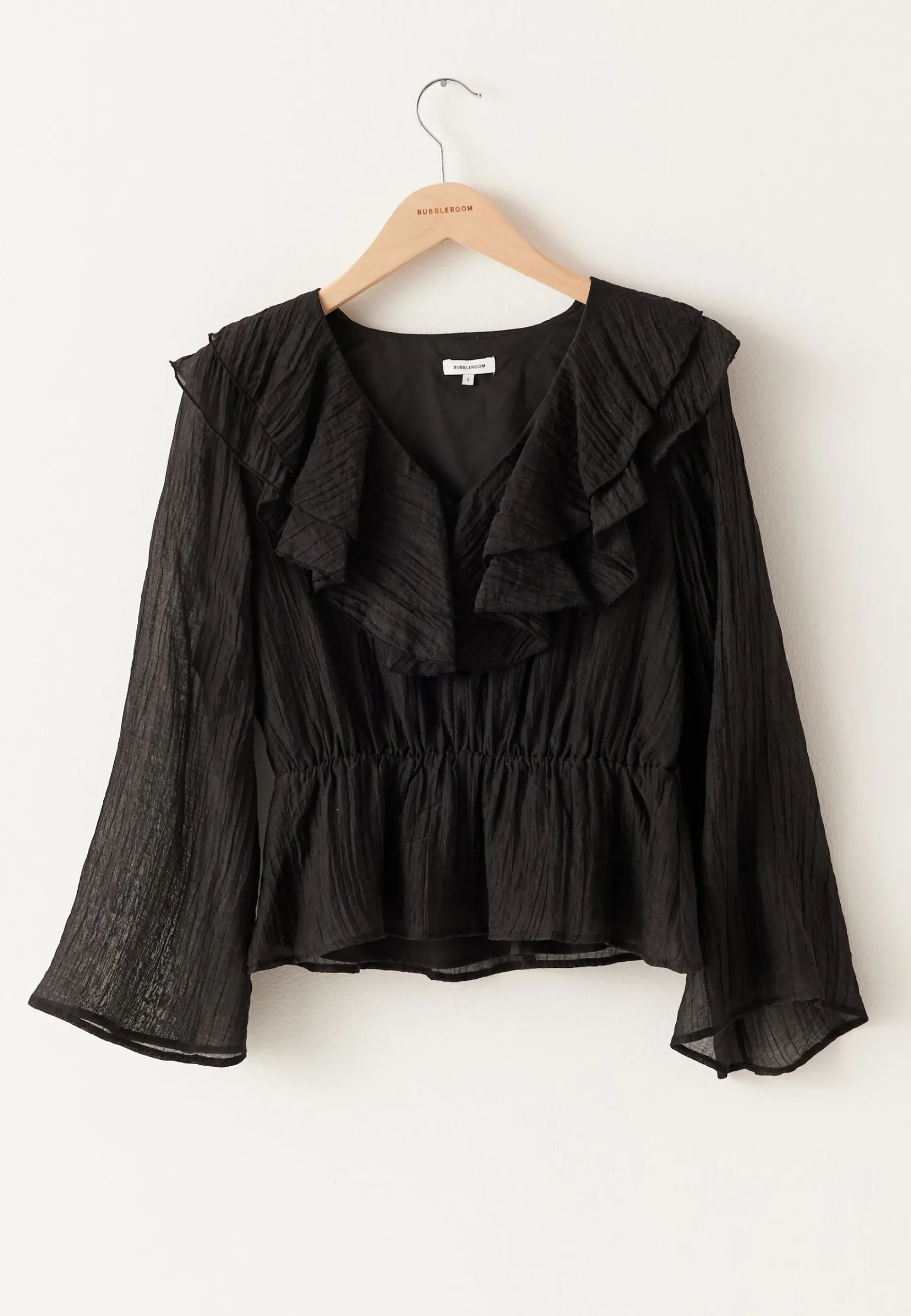 Ruffle Wide Sleeve Blouse