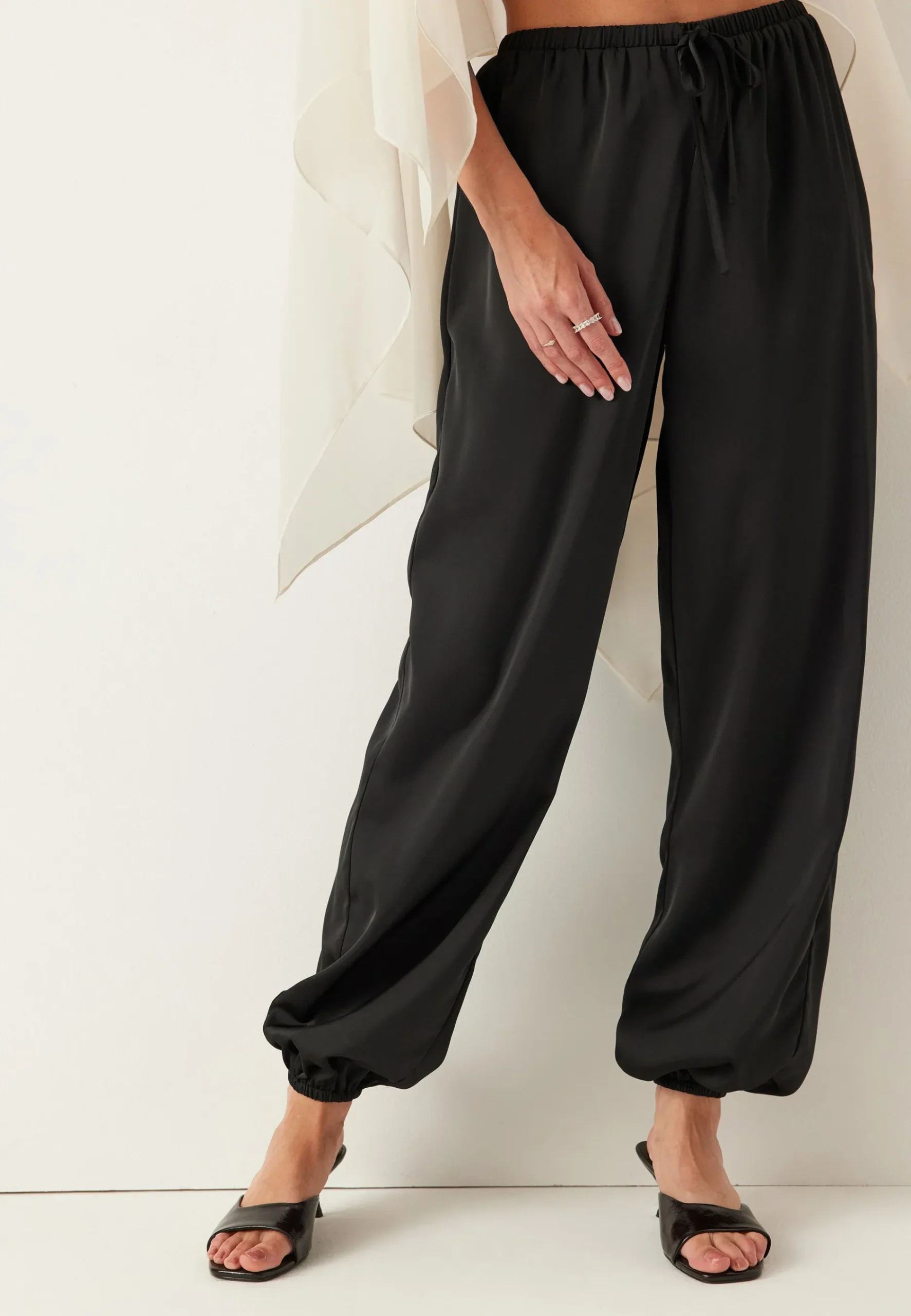 Satin Balloon Trousers
