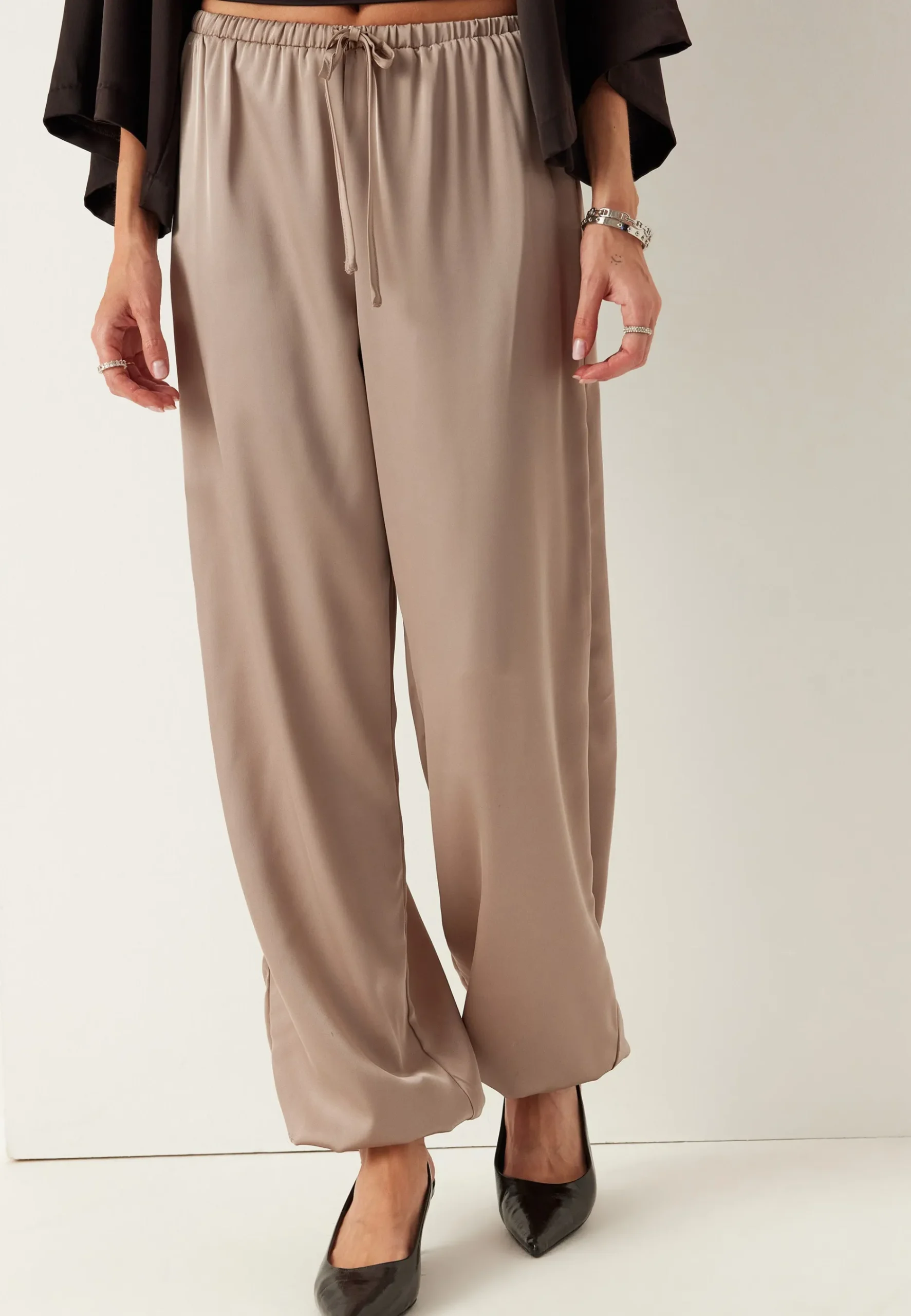 Satin Balloon Trousers