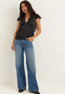 Satin Lace Blouse