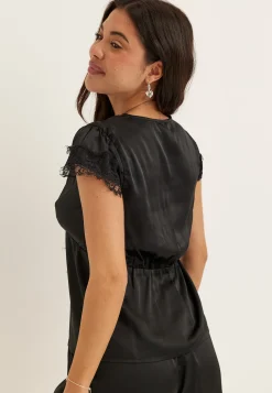 Satin Lace Blouse