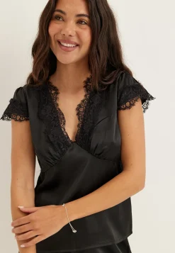 Satin Lace Blouse