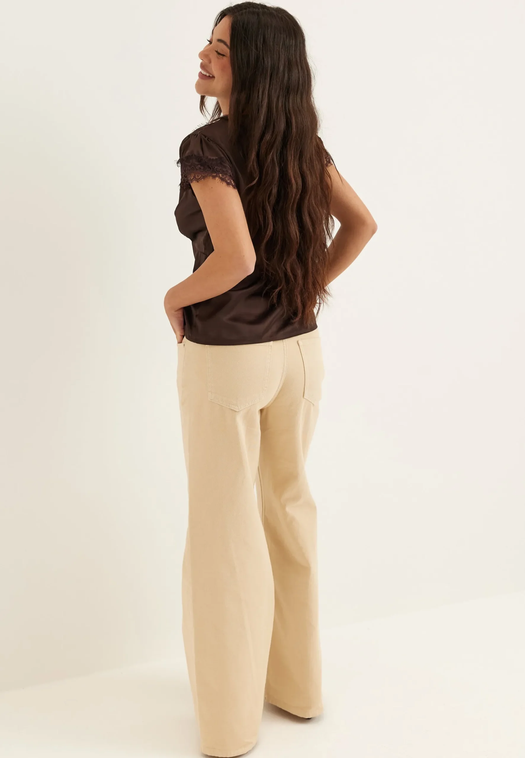 Satin Lace Blouse