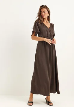 Satin Maxi Dress