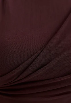 Scarf Mesh Ankle Dress