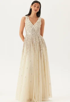 Sequin Sunray Sleeveless Maxi Dress