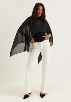 Sheer Chiffon Cape