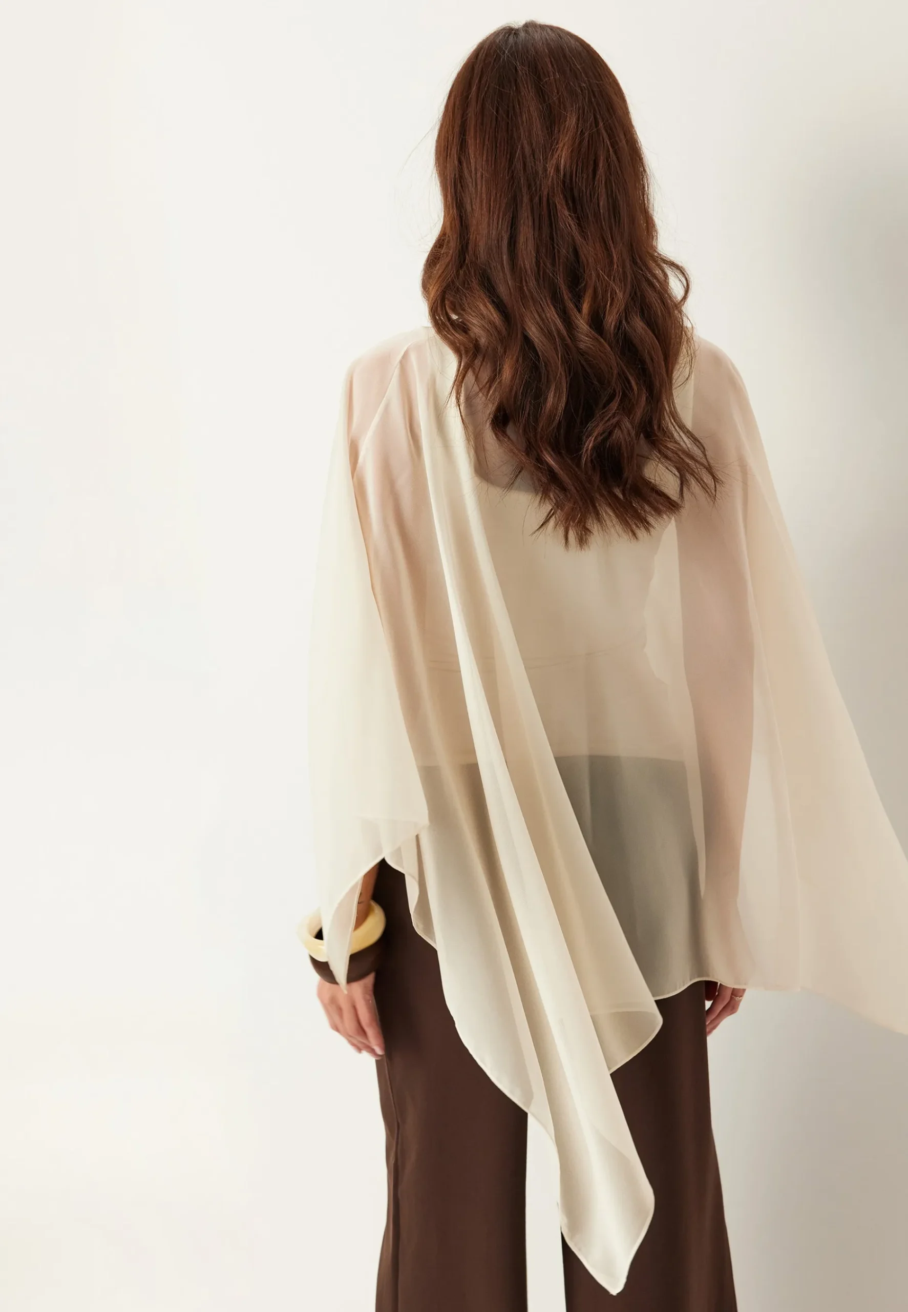 Sheer Chiffon Cape