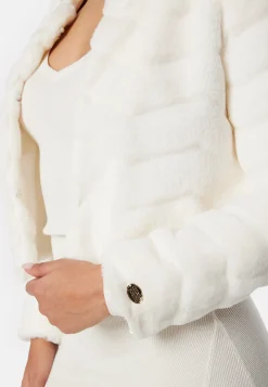 Short Party Faux Fur Jacket