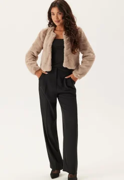 Short Party Faux Fur Jacket