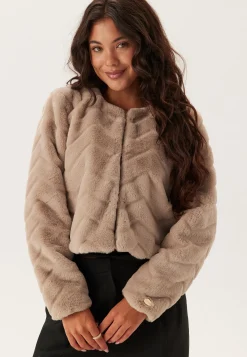 Short Party Faux Fur Jacket