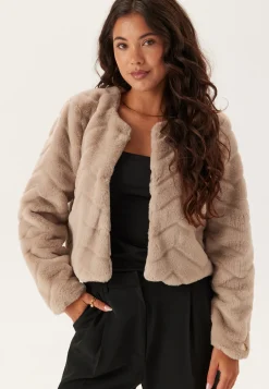 Short Party Faux Fur Jacket